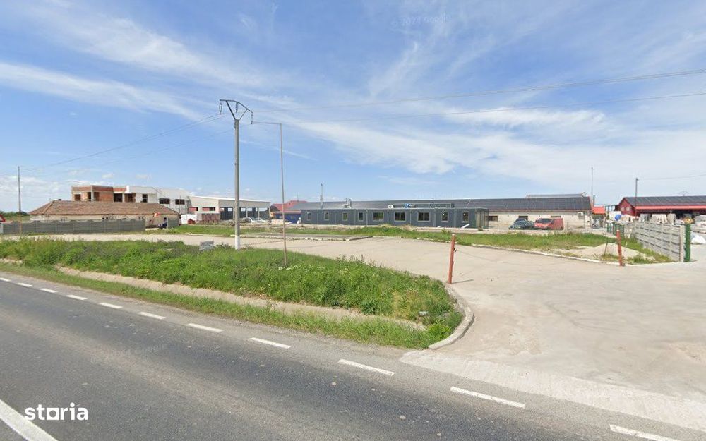 Teren intravilan/Spatiu comercial-industrial cu fundatie – Les DN79