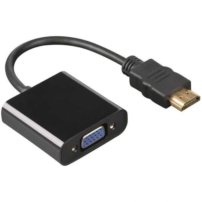 Cablu convertor compact  - Adaptor HDMI - VGA, negru