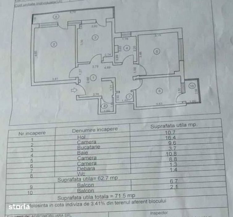 Apartament 3 camere, comfort 1 decomandat, zona Scolilor. Etaj 3 — fotografia 2