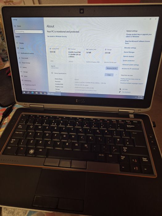 Dell Latitude I7 8gb ram