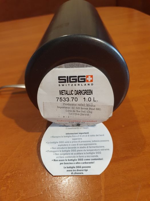 Bidon din aluminiu Sigg 1l, nou, nefolosit