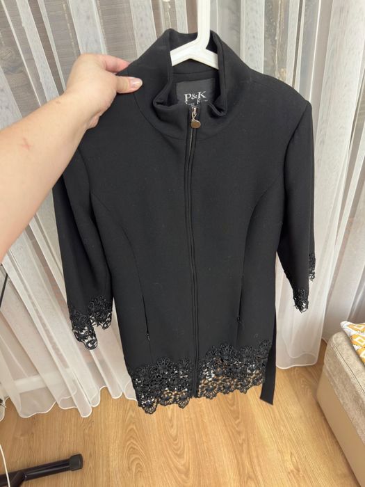 Пальто классика черное