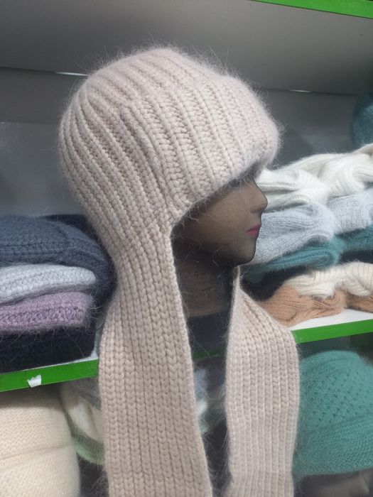 Ушанки ангора с утеплением