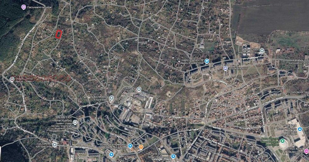 Отдавам дългосрочно панорамен, южен парцел под наем - Шумен, м-т "Чашка"