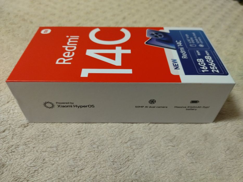 Нов Redmi 14с/ 16 GB RAM/256 GB