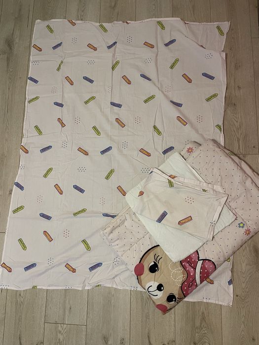 Спален комплект Travel розов за бебе 100/140