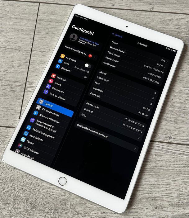 Mega Ofertă! Apple iPad Pro 10.5 inch wifi! 64 gb! Perfect Funcțional!