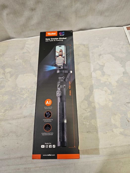 Stativ foto AI tracking Rollei easy creator gimbal