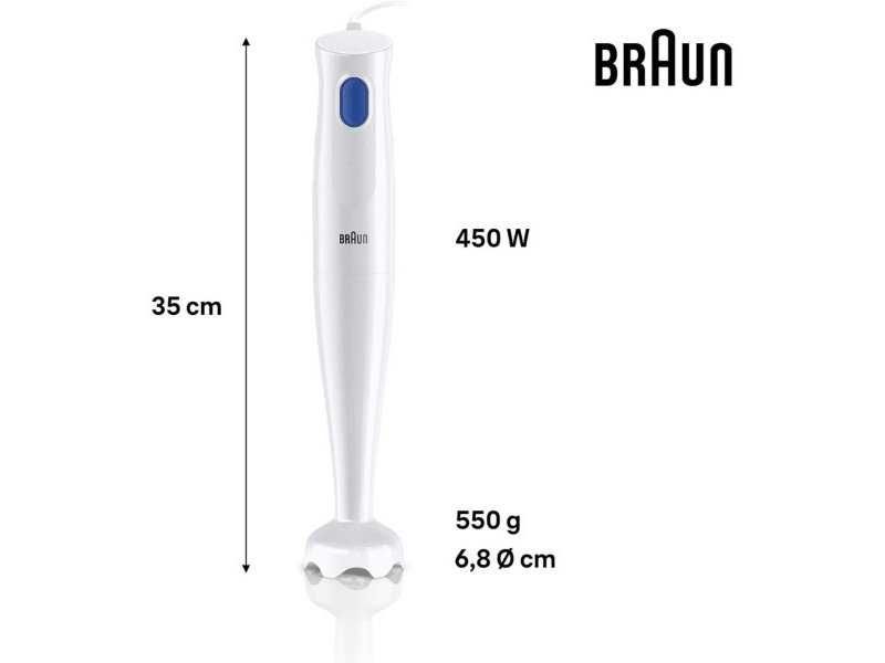 Кухненски Пасатор Braun MQ10.000P MultiQuick 1 – 450W, Бял