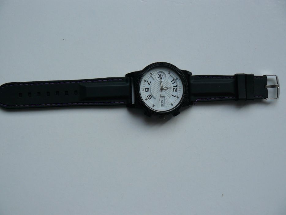 Ceas Barbati BENCHI 3 modele mecanism quartz curea din silicon/piele