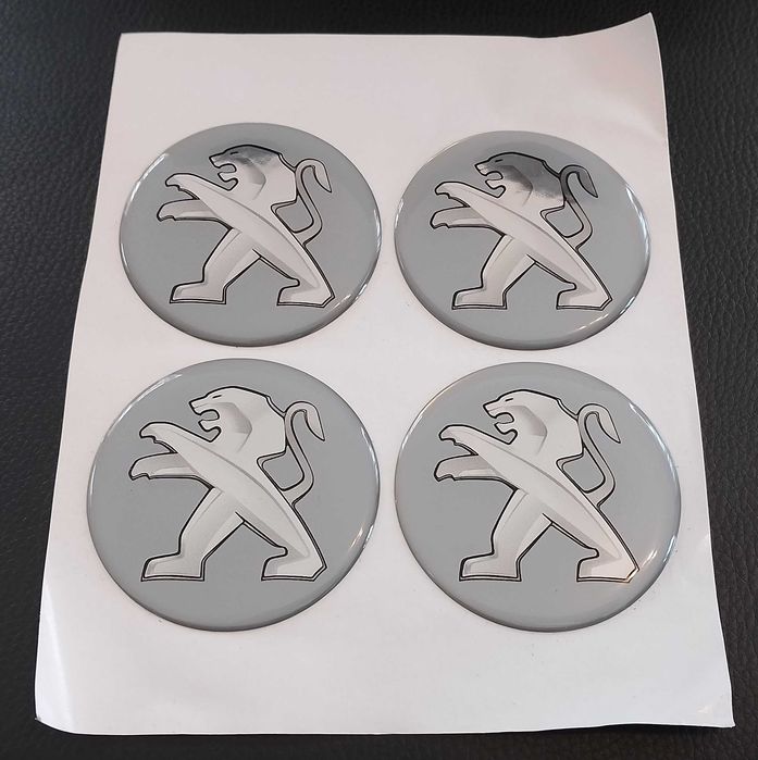 Силиконови стикери 55/60/65/70/75/90мм за тасове за капачки за джанти / за Volkswagen VW Audi Mercedes Skoda Bmw Seat Opel нови самозалепващи емблеми