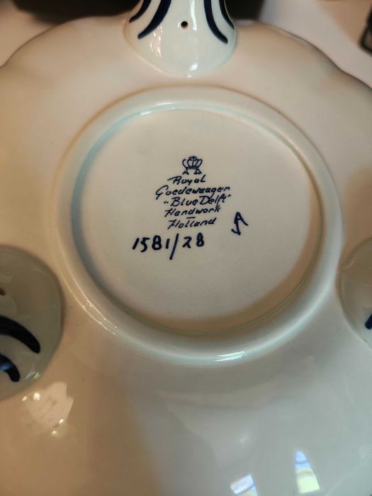 Делфт антикварна порцеланова фруктиера