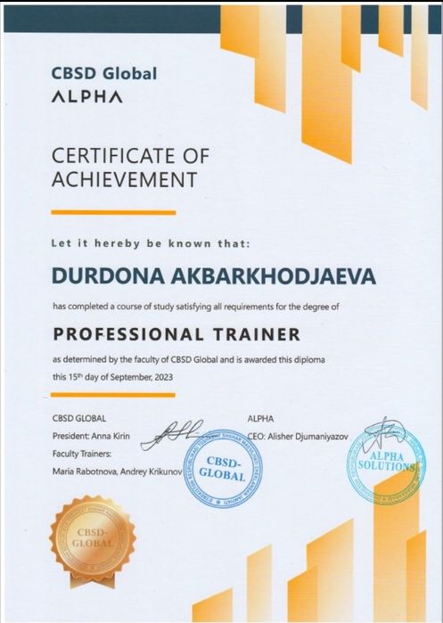 PSIXOLOG/ ПСИХОЛОГ Durdona Akbarxodjayeva