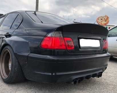 Цсл спойлер за багажник бмв е46 седан / bmw e46 csl spoiler / добавка