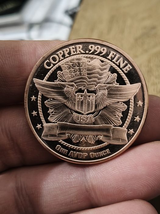 Moneda Cupru AVDP 999 pur