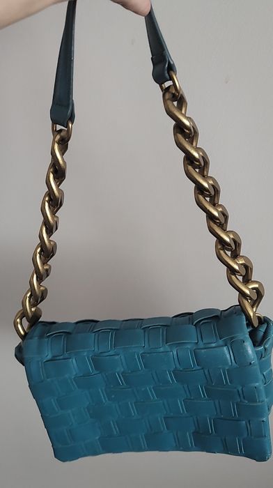 Чанта ZARA от естествена кожа