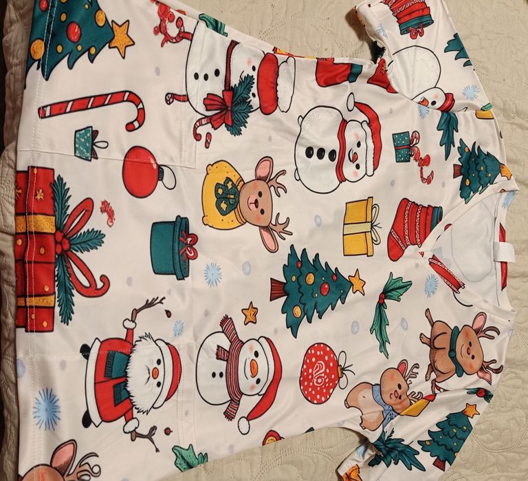 Коледна медицинска туникa XL