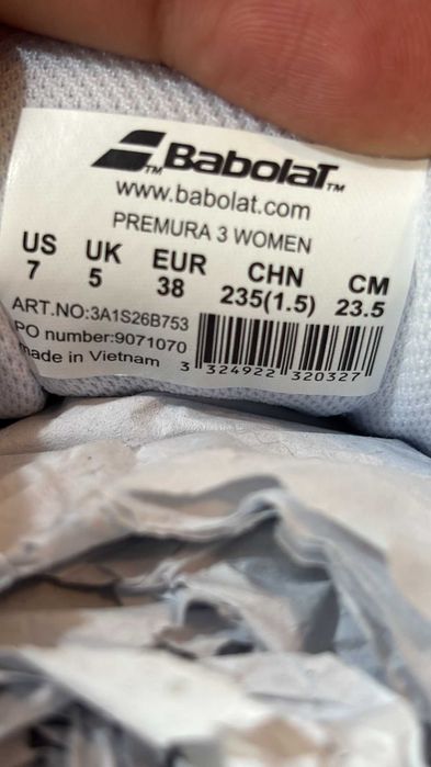 Babolat Premura 3 EU38 - originali - noi in cutie - tenis/padel
