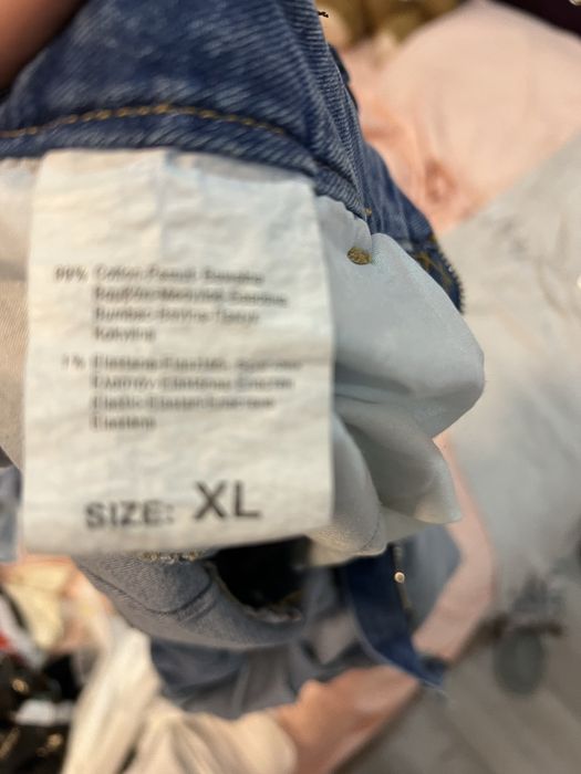 Сини дънкови къси панталонки с цип