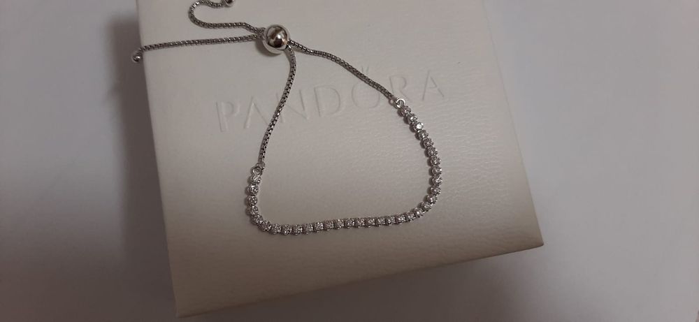 Bratara Pandora reglabila argint nou
