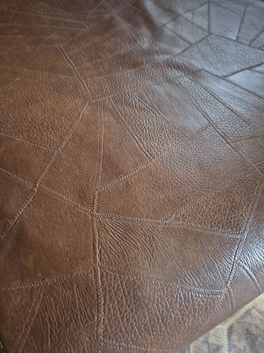 Кожен диван (кафяв)