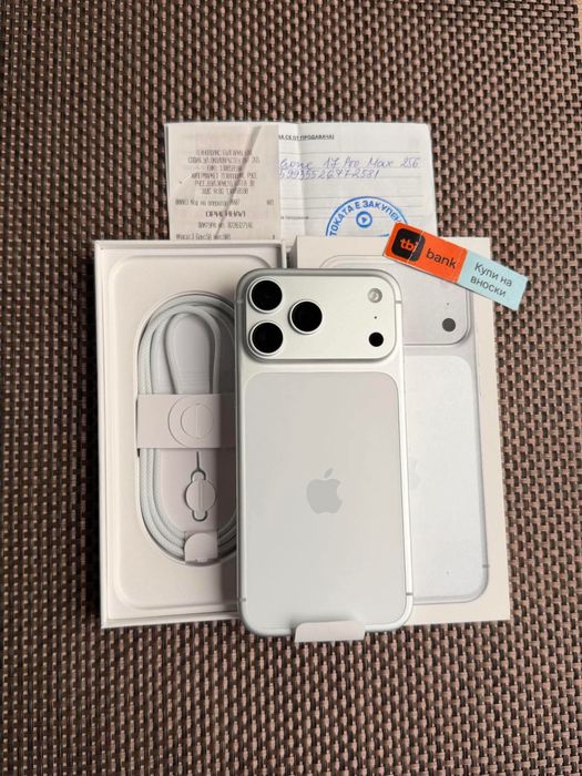 НОВ! *ЛИЗИНГ* iPhone 17 Pro Max 256Gb Silver 24М ГАРАНЦИЯ Айфон