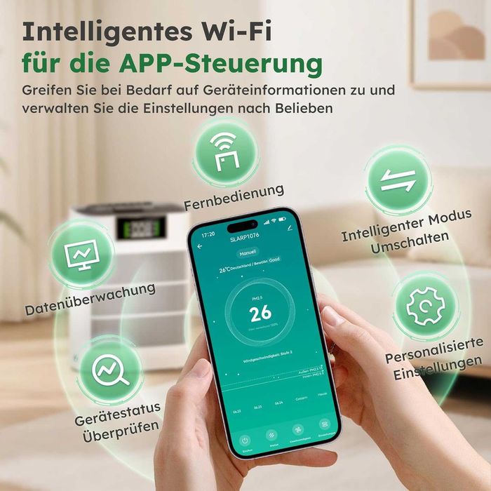 Пречиствател за въздух Alphaappliance HEPA Wi-Fi
