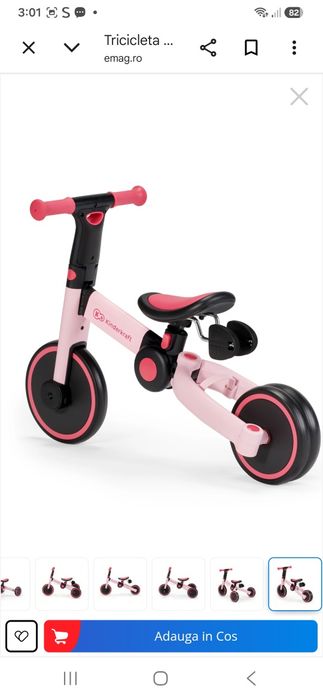 Tricicleta kinderkraft 4trike  Ride-on   nouă