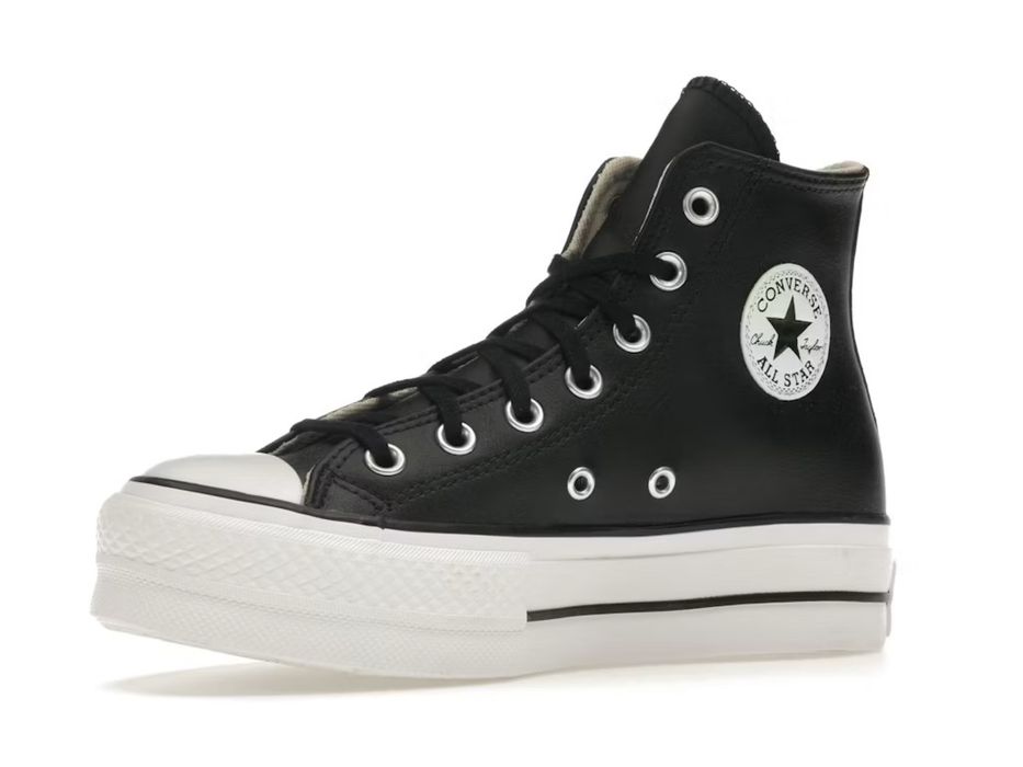 Converse Chuck Taylor All Star Lift Hi Black Leather - Чисто нови