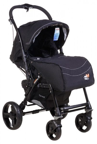 Quatro monza черная коляска для мальчика
