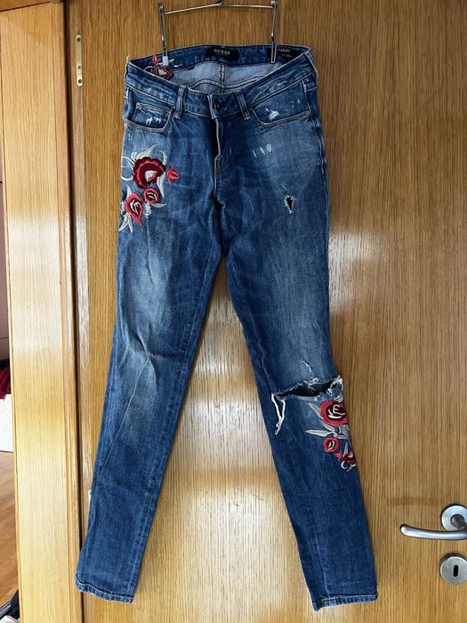 Guess Ембродирани дънки, р-р 29