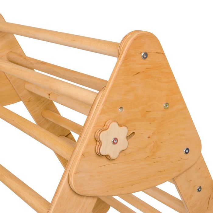 Set de catarare mare 2in1, Triunghi Pikler cu Rampa si Arc Escaladare