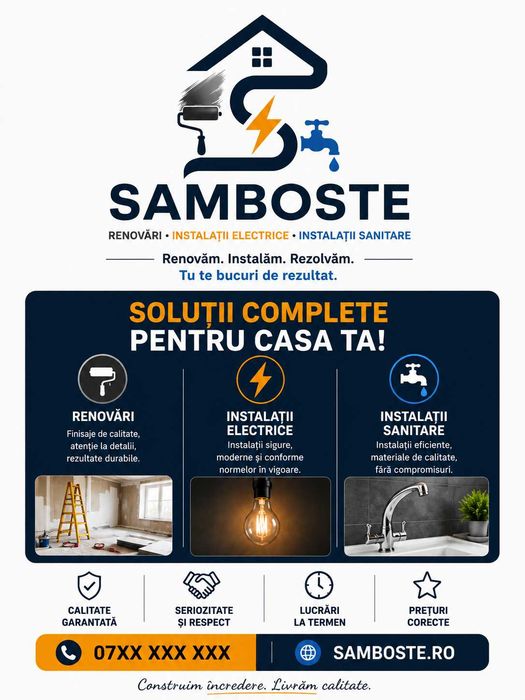 SamBoSte - Tineri priceputi in ale casei (electronica, sanitare, centrale, parchet, etc)