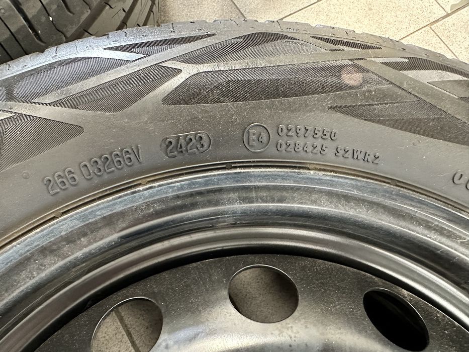 Set jante tabla 15” si anvelope 4x98 originale Fiat500