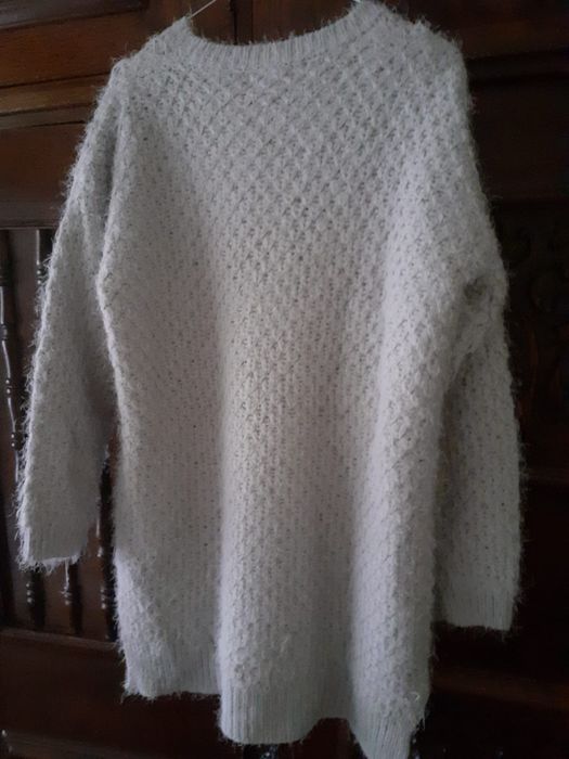 Pulover dama oversize asimetric