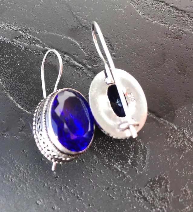 Cercei Argint 925 cu Pietre Semipretioase Tanzanit