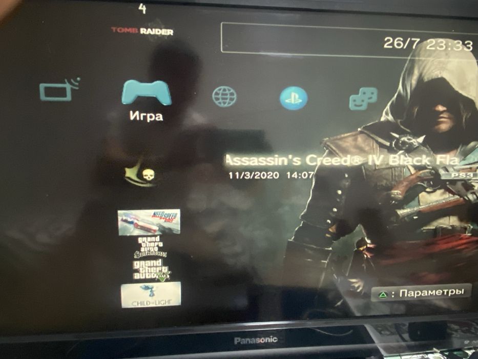 PlayStation 3 и телевизор Panasonic