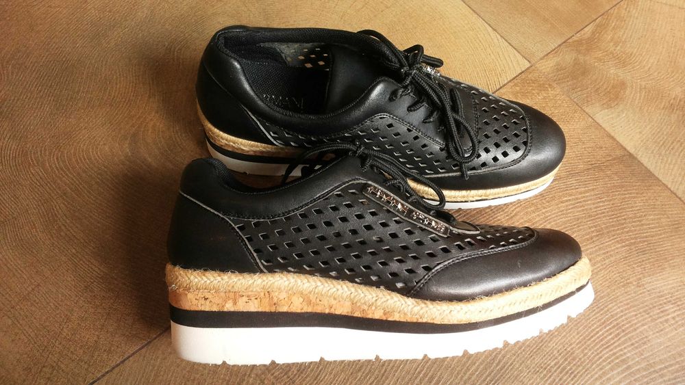 ARMANI JEANS Real Leather Размер EUR 38 / UK 5 дамски еспадрили 116-13-S