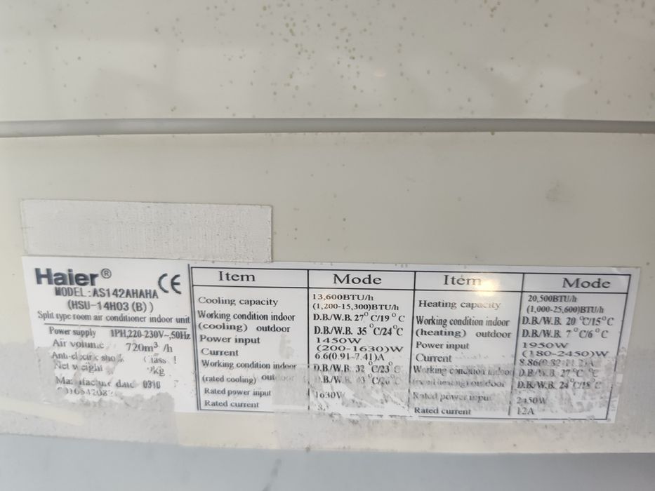 Инверторен климатик Hayer 18