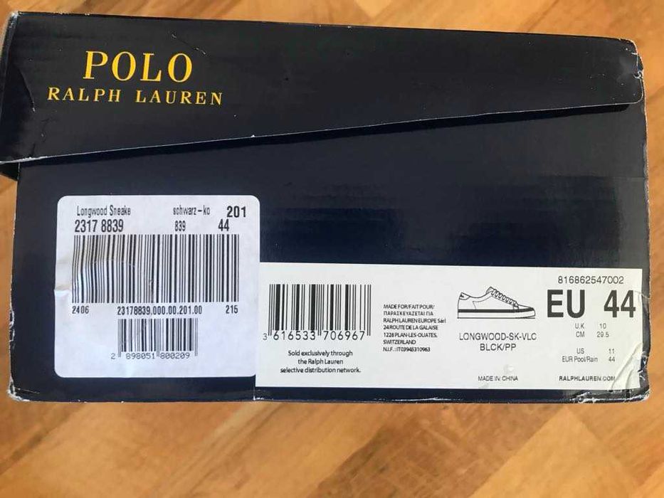 нови оригинални мъжки кожени обувки/сникърси RALPH LAUREN