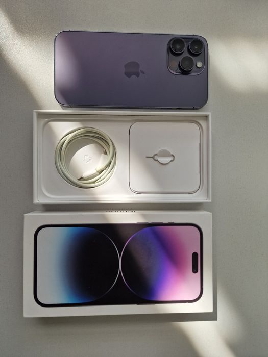 Iphone 14 Pro Max 128GB Purple. Zo'r holatda.  Kafolat beriladi!