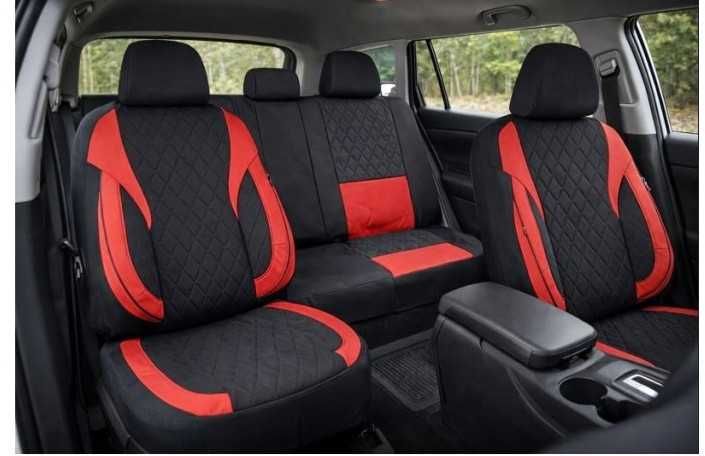 Huse scaune universale Premium compatibile SUV , Limuzine gri cu negru