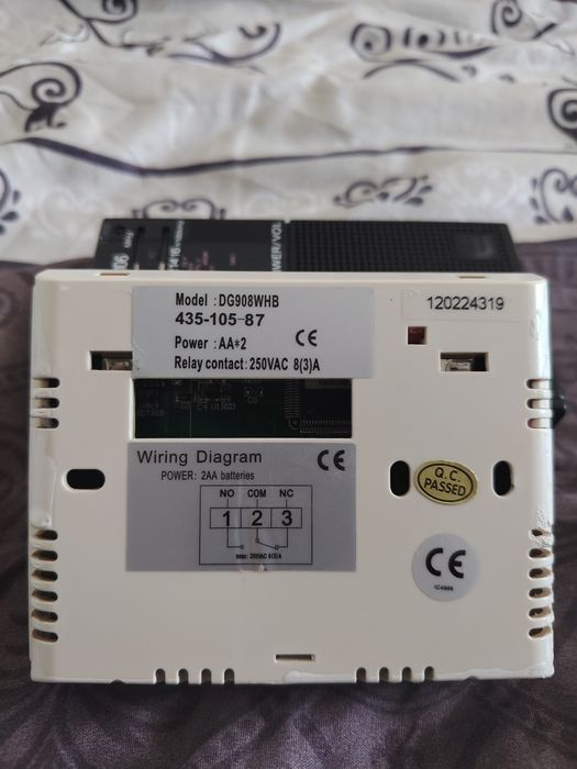 Termostat de ambient programabil Division Gas DG908(Cu fir)