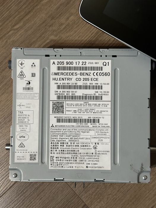 Unitate multimedia Mercedes NTG5 cu display mare si modul usb +cablaj