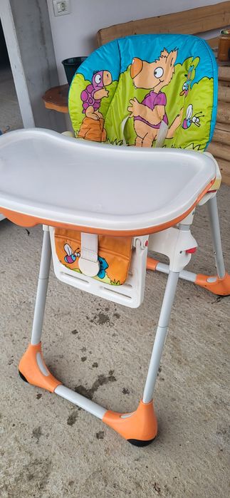 Scaun de masa Chicco Polly 2 in 1 Wood Friends