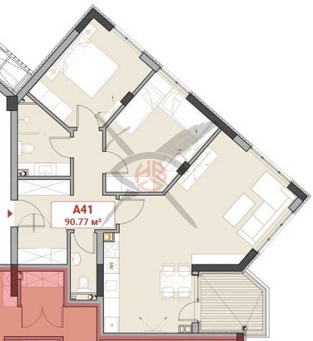 Продава се Тристаен апартамент в София, Младост 4 - 108 кв.м за 1205 €/кв.м - Снимка #1