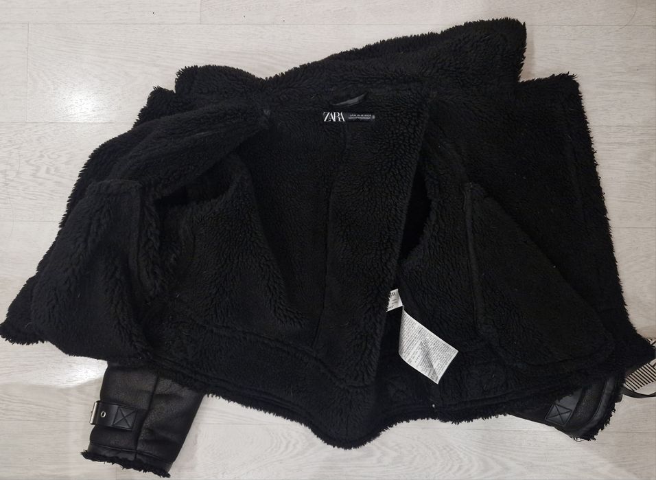 ZARA Дебело зимно яке в черно