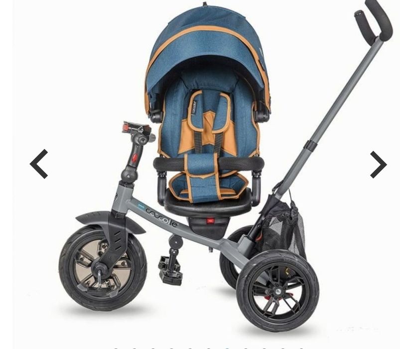 Tricicleta muTricicleta multifunctionala Coccolle Pianti True Blue