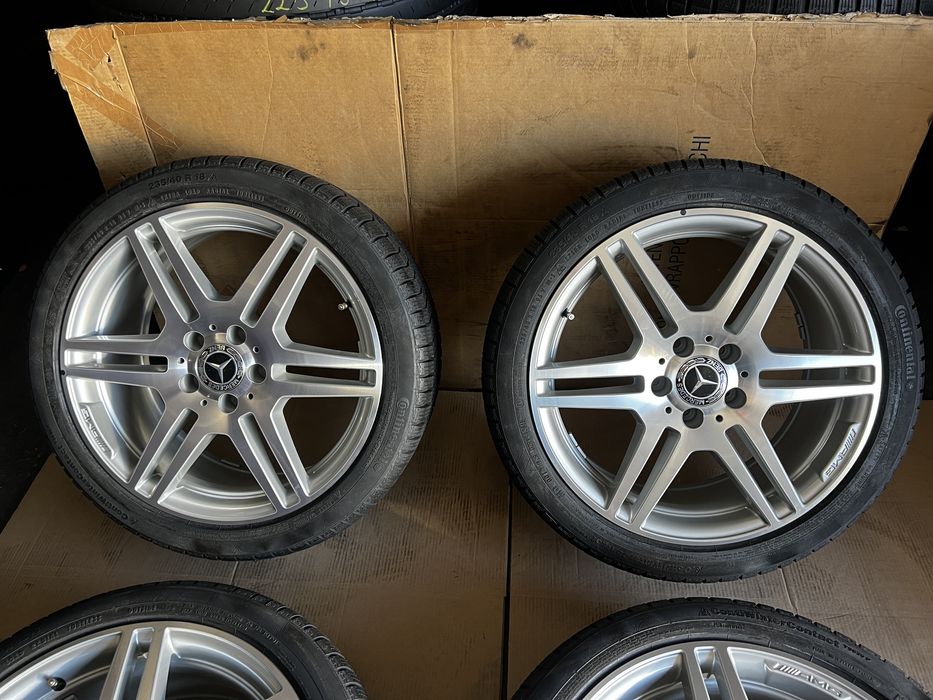 Jante NOI Mercedes C , E classe AMG A2074011302 18 inch’ + anvel iarna NOI 235/40/18 , Continental  !