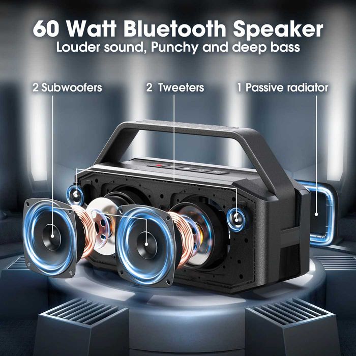 W-KING D9-1 60W Bluetooth Speaker